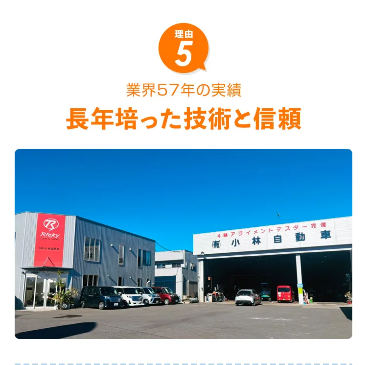 長年培った技術と信頼